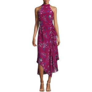 Parker Jagger floral silk midi dress